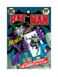 Okładka komiksu Batman z Jokerem w roli głównej, reprodukcja