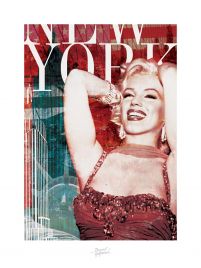 Reprodukcja z Marilyn Monroe z napisem Nowy Jork