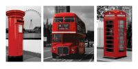 London (Red Triptych) - reprodukcja