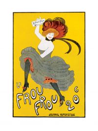 La Frou Frou to humorystyczna reprodukcja z francuską kobietą