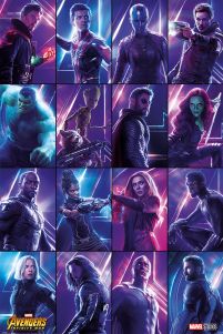 Avengers: Wojna bez Granic - Bohaterowie - plakat