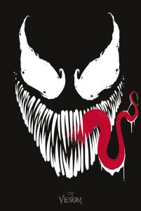 Plakat z twarzą Venoma
