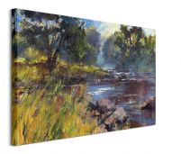 Rocky River - obraz na płótnie 80x60 cm