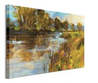 Spring River - obraz na płótnie 80x60 cm