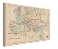 Stanfords Mapa Imperium Rzymskiego 1879 - obraz na płótnie 80x60 cm