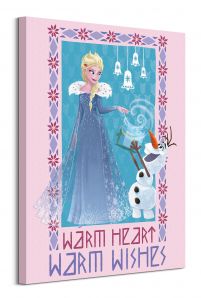 Olaf's Frozen Adventure Warm Heart Warm Wishes - obraz na płótnie 60x80