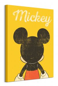 Mickey Mouse Back Distressed - obraz na płótnie 60x80 cm