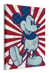 Mickey Mouse Starburst - obraz na płótnie 60x80 cm