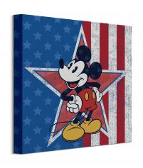 Mickey Mouse American Star - obraz na płótnie