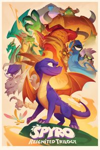 Plakat ze smokiem Spyro
