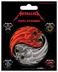 Metallica Yin and Yang Skulls - naklejka