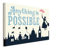 Obraz na płótnie z filmu Mary Poppins z napisem Anything is Possible