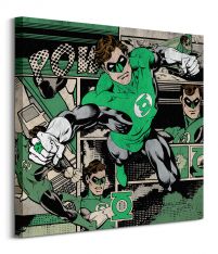 Green Lantern Burst - obraz na płótnie