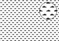 Czarne chmurki - fototapeta 366x254 cm
