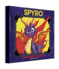 Obraz na płótnie w stylu retro z gry Spyro