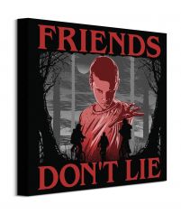 Obraz na płótnie z serialu Stranger Things z napisem Friends Don't Lie