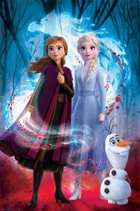 Kraina Lodu 2 Elsa, Anna i Olaf - plakat