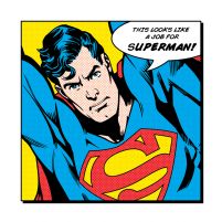 Superman Looks Like A Job For - reprodukcja