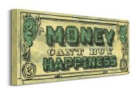 Money Can't Buy Happiness Obraz na płótnie