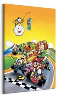 Super Mario Kart Retro - obraz na płótnie