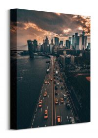 Pochmurny Manhattan - obraz na płótnie