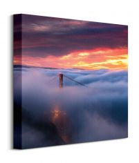 Most we mgle - obraz na płótnie