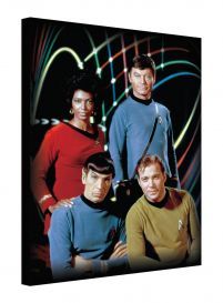 Star Trek Kirk, Spock, Uhura, Bones - obraz na płótnie