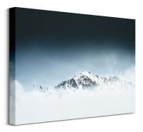 Góra we mgle - obraz na płótnie
