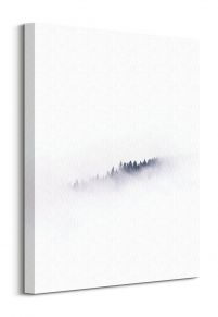 Drzewa we mgle - obraz na płótnie