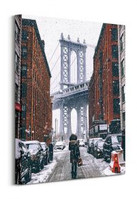Zimowy Brooklyn - obraz na płótnie