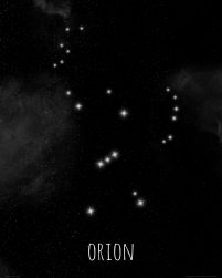 Orion konstelacja gwiazd - plakat