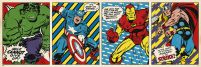 Marvel Hulk, Kapitan Ameryka, Iron Man, Thor - plakat