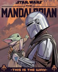 Star Wars The Mandalorian Hello Little One - plakat