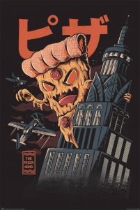 Ilustrata Pizza Kong - plakat