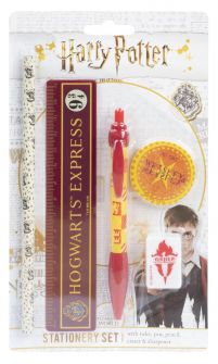 Zestaw Harry Potter do szkoły, linijka, długopis, ołówek, gumka, temperówka