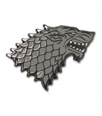 Metalowa odznaka z Wilkorem Starków z Gry o Tron