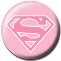 Supergirl Pink Logo - przypinka