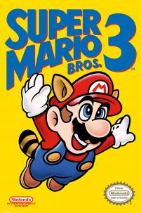 Super Mario Bros 3 NES Cover - plakat