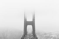 Zamglony Most Golden Gate - plakat