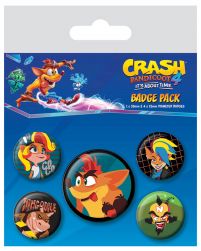 Crash Bandicoot 4 Badgy - przypinki