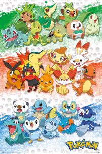 Pokemon First Partners - plakat