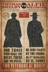 Peaky Blinders Thomas vs Alfie - plakat