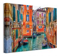 Kolorowa Wenecja - obraz na płótnie