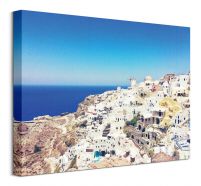 Widok na Santorini - obraz na płótnie