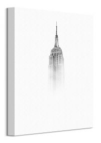 Empire State Building we mgle - obraz na płótnie