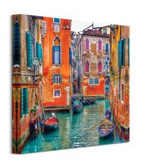 Kolorowa Wenecja - obraz na płótnie