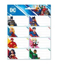 DC Comics Superheroes - naklejki na zeszyt