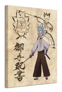 Rick And Morty Samurai Showdown - obraz na płótnie