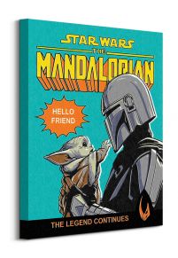 Star Wars The Mandalorian Hello Friend - obraz na płótnie