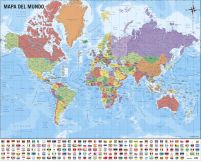 Mapa Świata - plakat